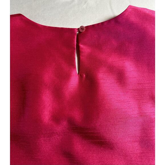 Da-Rue for Draper's & Damon's Women’s Pink Sleeveless Satin Textured Size 12 - Picture 3 of 5